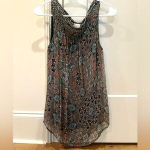 Ella moss top womens small paisley print sleeveless
